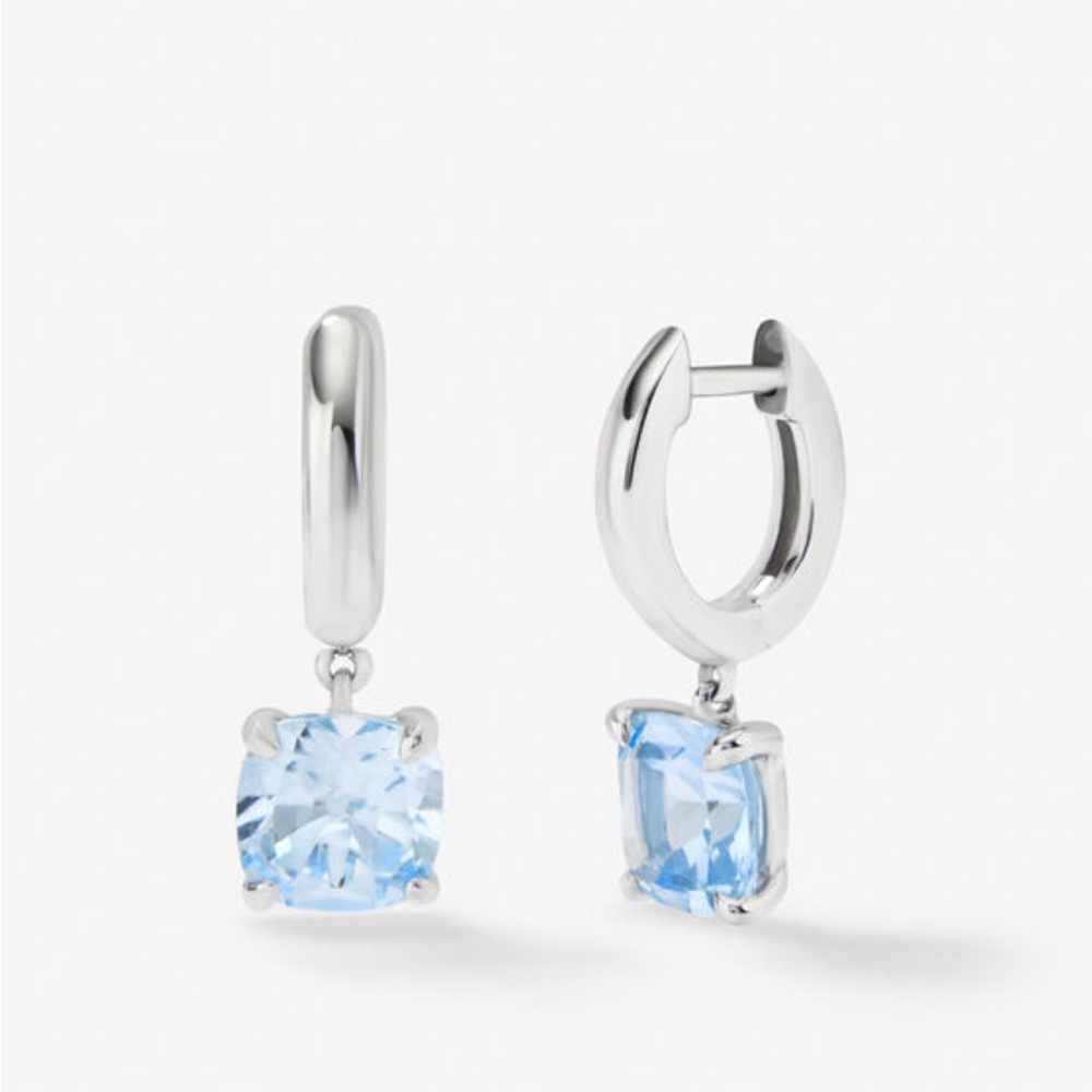 Suarez Blue Topaz Dangling Earrings Brand New in box! Priced to Sell! Buy Now!